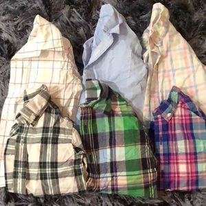 Janie in Jack button down dress shirts!